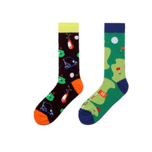 Load image into Gallery viewer, Fore! Golf Themed Odd Paired Crazy Socks - Crazy Sock Thursdays
