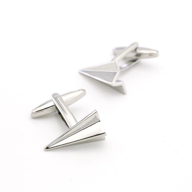 Paper Plane Cufflinks - Crazy Sock Thursdays