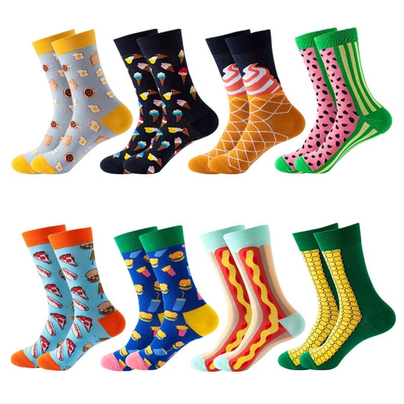 Women's Foodie Themed Sock Set (8 Pairs) - Crazy Sock Thursdays